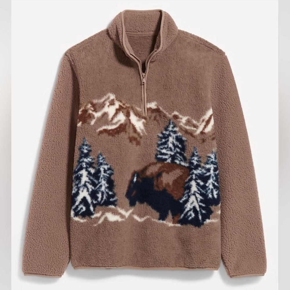 NWT Old Navy Sherpa Quarter-Zip